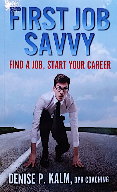 Book cover with man in business attire in starting position to run a race.
