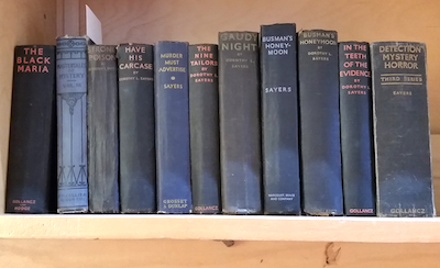 First edition books by Dorothy Sayers.