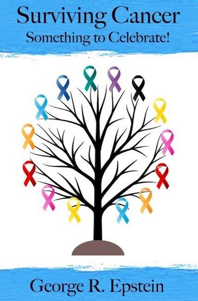 Book cover with tree surrounded by cancer and support ribbons.