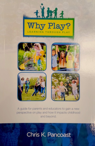 Book Cover with various children engaged in outdoor play.